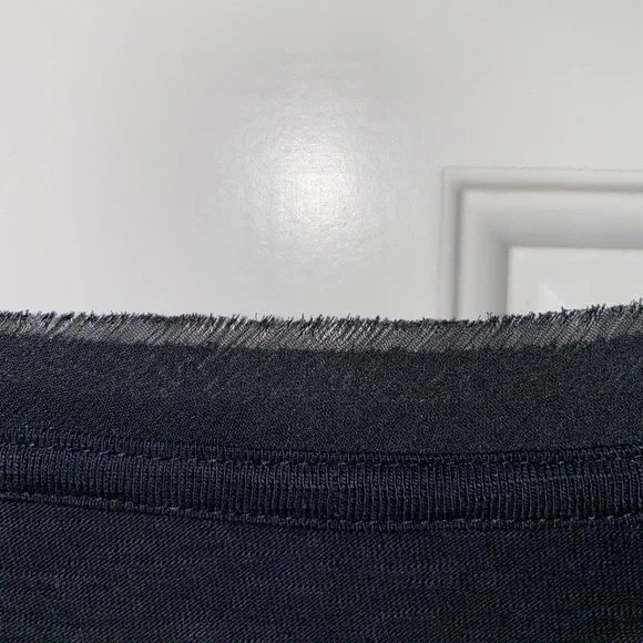 Coldwater Creek Cotton Black Short Sleeve Tee - Picture 4 of 5